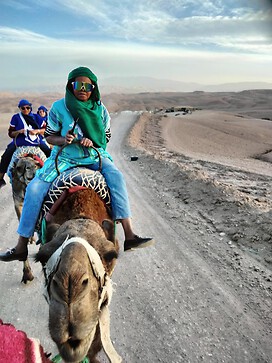 Me on a camel in Morocco, Africa
